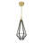 Luminaire suspendu unique en laiton à 1 lumière DEL Dripping Gems