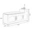 Banc de rangement rembourré pour chaussures en noyer