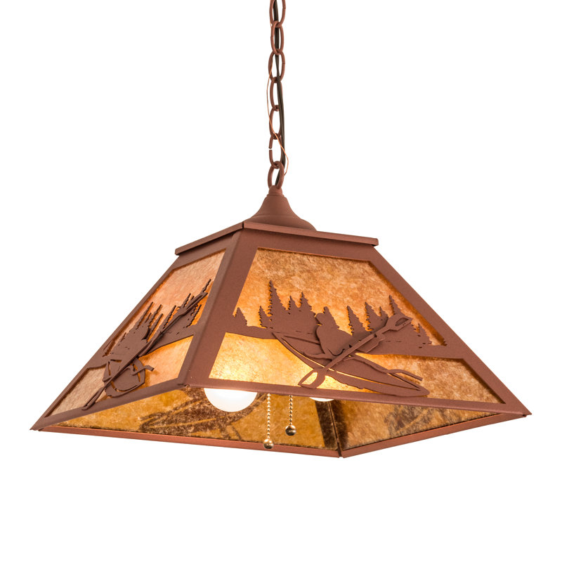 Lustree géométrique lanterne 2 lumières Falnaglass