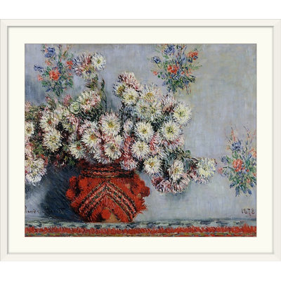 «Chrysanthemums, 1878» par Claude Monet - reproduction imprimée
