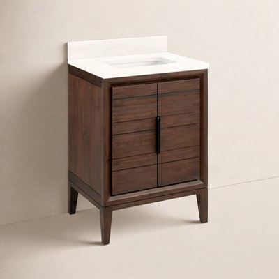 Aliso 24" Carrara Marble Single Bathroom Vanity
