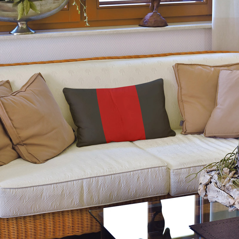 Housse de coussin lombaire Atlanta, Tampa Bay, Rose / gris foncé