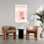 Art mural contemporain rose avec fraise rose-340766920