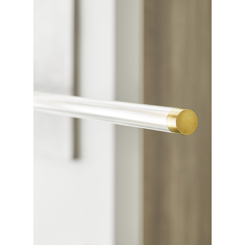 Phobos 1 - Light LED Pendant, Natural Brass
