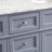 Rivers 60'' Double Bathroom Vanity with Marble Top-372263900