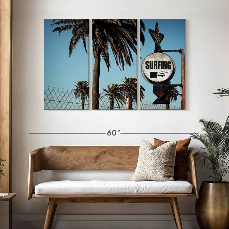 Signe de spot de surf Senne, H 32 po x l 50 po