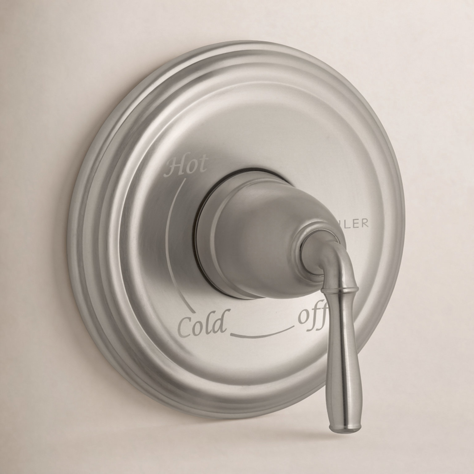 Devonshire Rite-Temp Valve Trim with Lever Handle, Vibrant Brushed Nickel