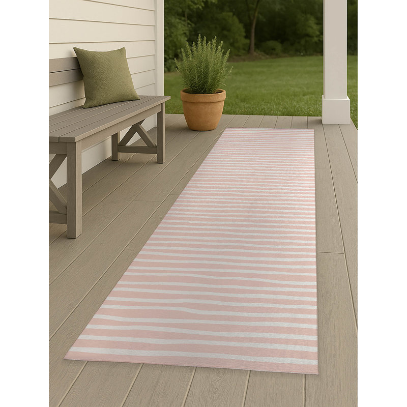 Tapis d'extérieur antidérapant Ribbon Play, Tapis de couloir 2 pi 6 po x 8 pi