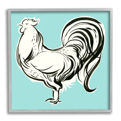 Ax-608-Giclee " Modern Rooster " by Laura Marr
