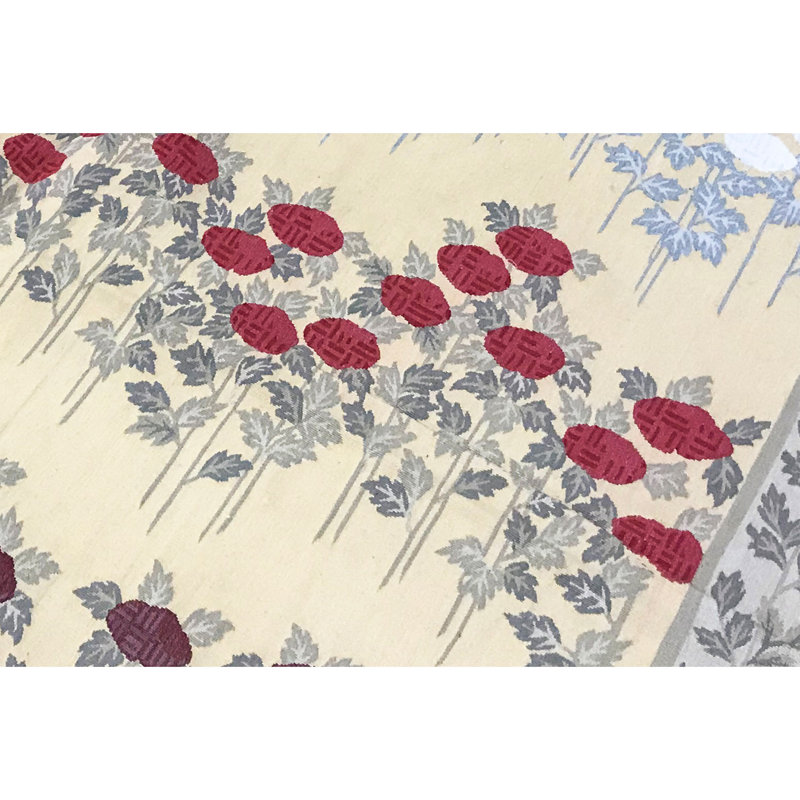 Aubusson Renaissance Wool Floral Area Rug