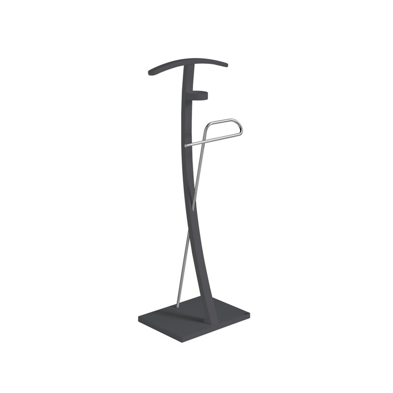 Twigg Metal Freestanding 1 - Hook Coat Rack, Graphite