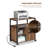 20-Inch Wide Folding Storage Cabinet with 4 Tiers, Collapsible Design, Magnetic Door, and Wheels