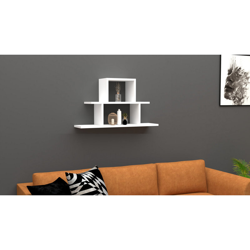 3 tablettes décoratives 3 pièces, Blanc