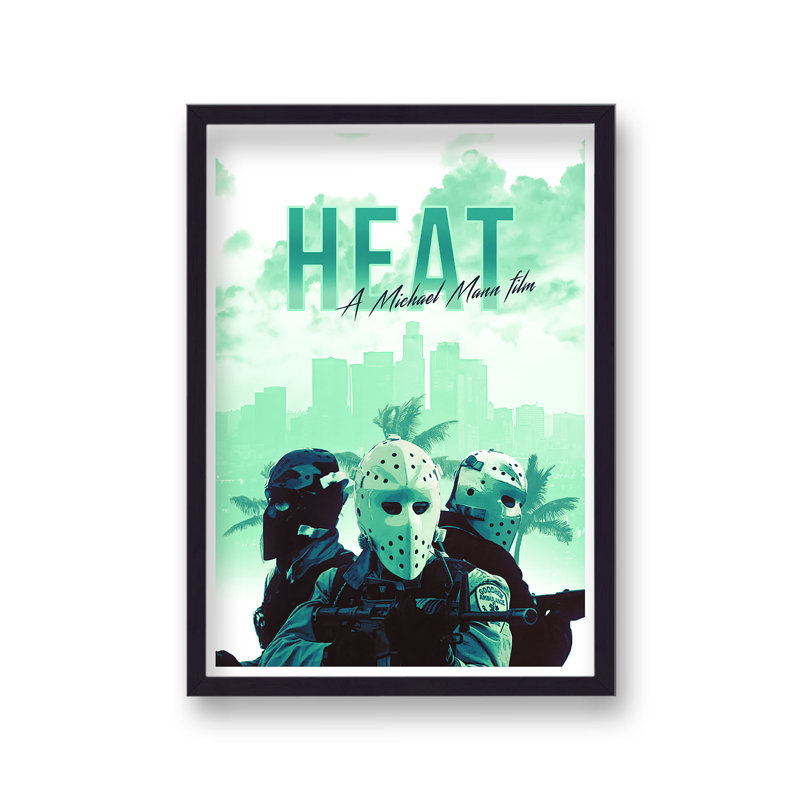 Heat V1 Reimagined Movie Poster - Single Picture Frame Print