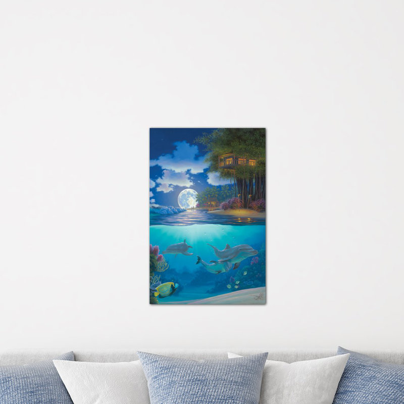 Moonlit Sanctuary, reproduction d'art sur toile tendue, H 60 po x l 40po x P 1,5 po