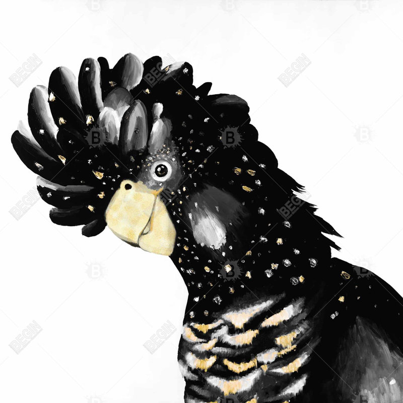 Cockatoo parrot - 16"x16" Throw pillow cover - Poly twill - Print on demand