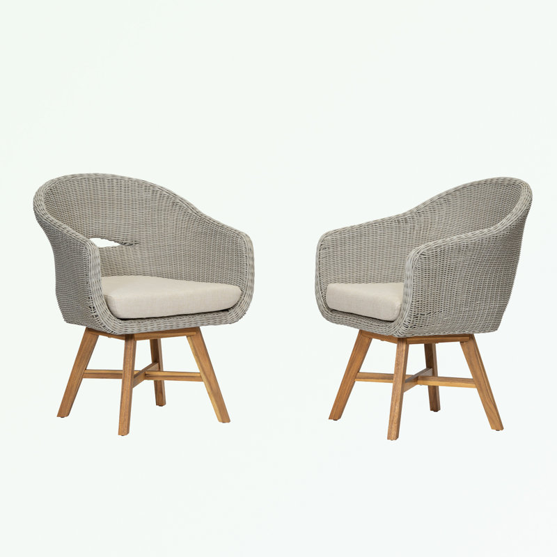 Ensemble de 2 fauteuils avec coussin moelleux et pieds robustes