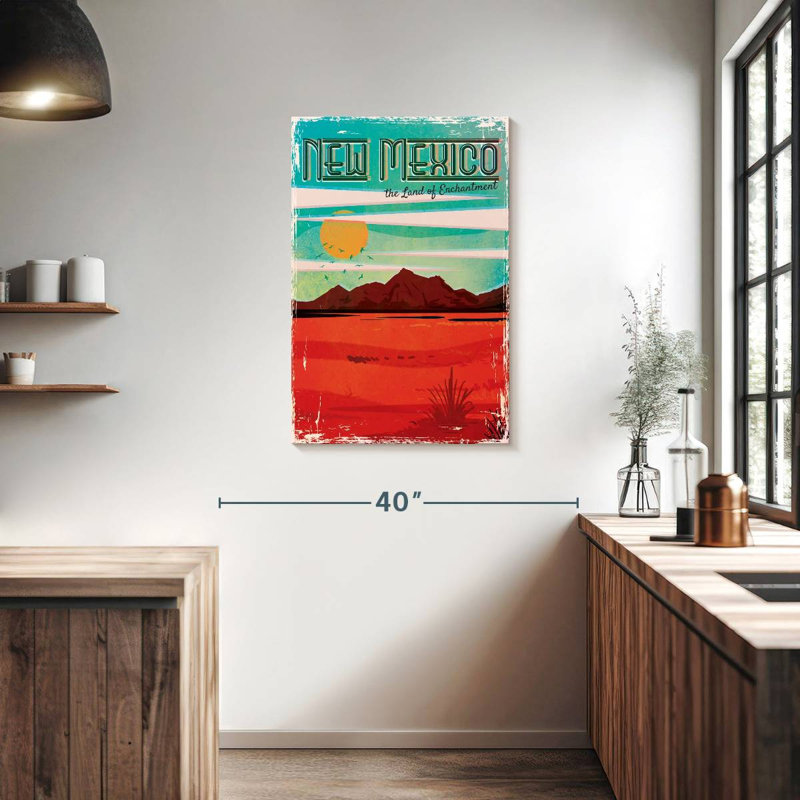 Land of New Mexico, reproduction sur toile, H 36 po x l 24 po x P 1,25 po