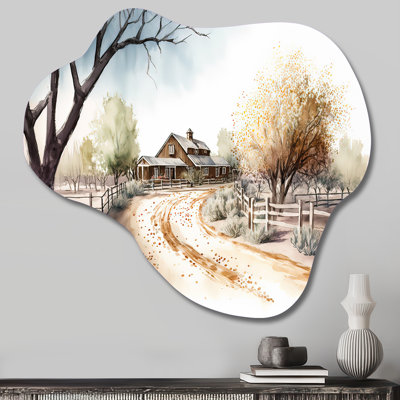 Welcome To The Ranch - Reproduction d'art asymétrique en métal sur plage, nuage traditionnel