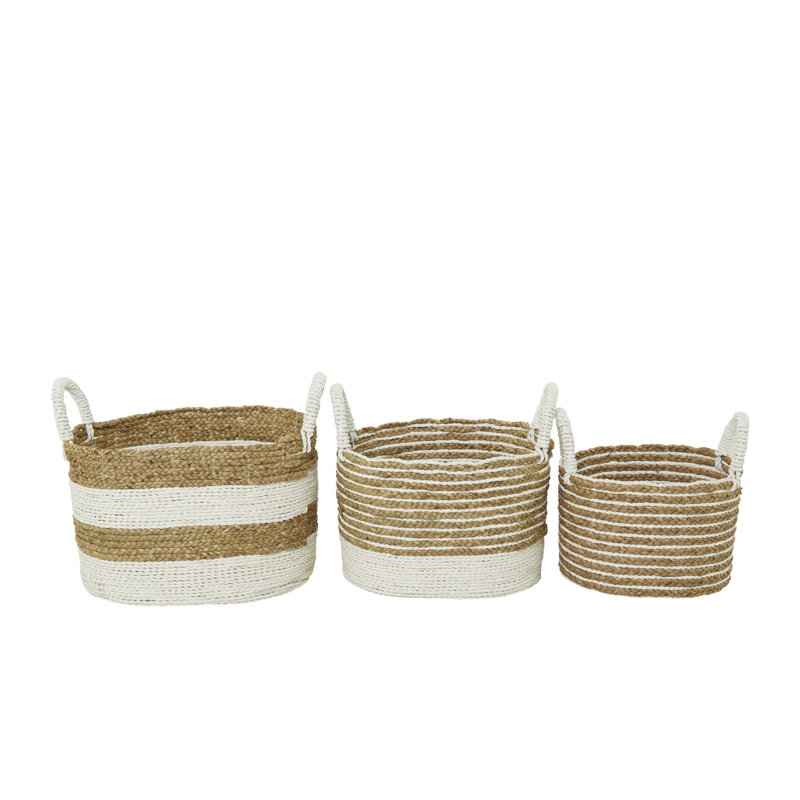 3 Piece Seagrass Basket Set
