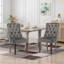 Chaise d'appoint en velours capitonné Hideaki-70579898-70579899
