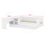 Lit plateforme en bois avec tiroirs, tablettes et coiffeuse-1915021295