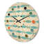 Horloge murale abstraite à motif géométrique III-63892363
