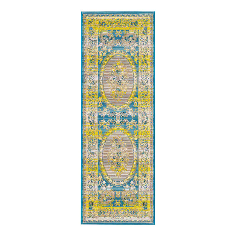 Blue_Unique Loom Cahuita Outdoor Traditional Rug, Runner 2'7" x 5'3"