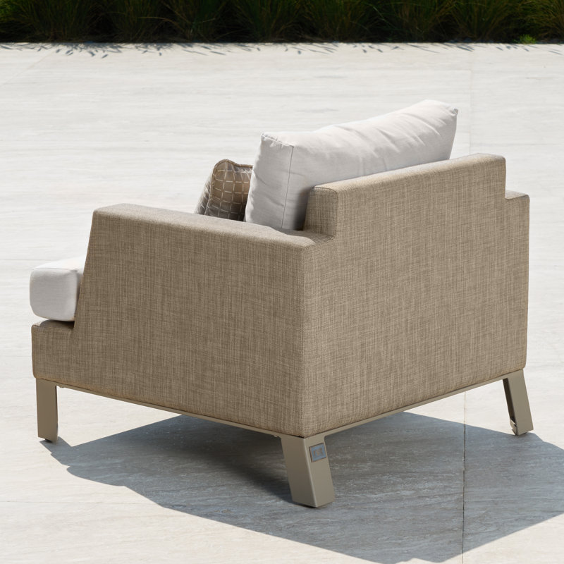 Ensemble de 2 fauteuils club d'extérieur Santrez de Santrez - beige Fenouil