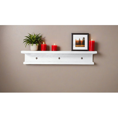 Rayne 3 Piece Oak Shelves With Hooks