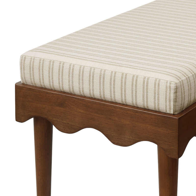 Banc d'appoint Mirette, Oatmeal Stripe / Striped, Oatmeal Stripe