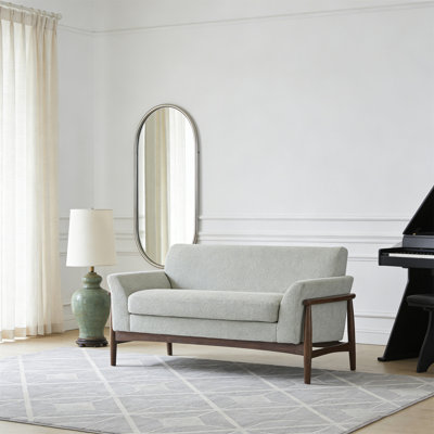 Boucle Flared Arms Loveseat