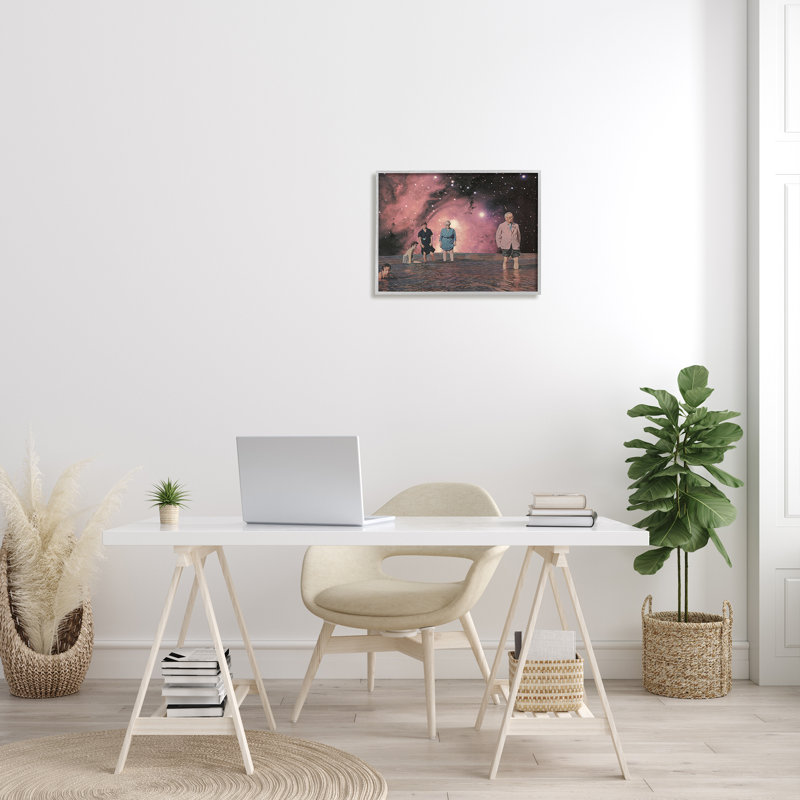 Art mural texturé giclée surréelle de la famille surréelle par Matheus Lopes Castro, H 16 po x l 20 po x P 1,5 po