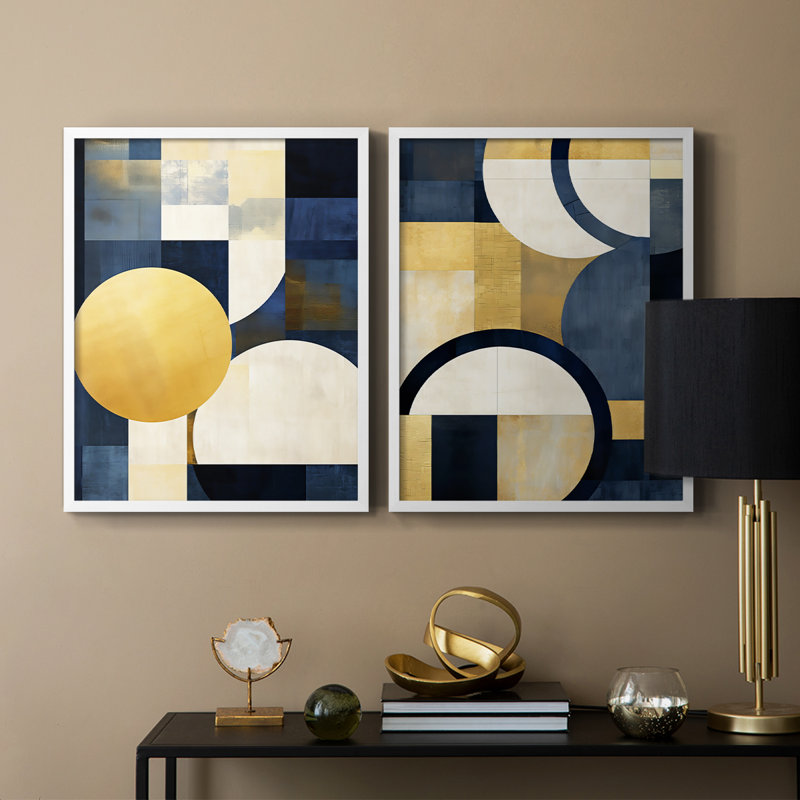 ABSTRACT Series DLX - reproduction encadrée de qualité supérieure - prête à être accrochée - aucun clou requis - aucun clou requis