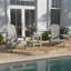 Chaises Adirondack pliantes en résine de polyester toutes saisons avec table d'appoint