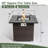 30" Propane Gas Fire Pit Table