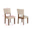 Chaises de salle à manger rembourrées capitonnées capitonnées Mid-Century Modern