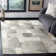 Studio Leather Hand Woven Leather With Felt Geometric Rug