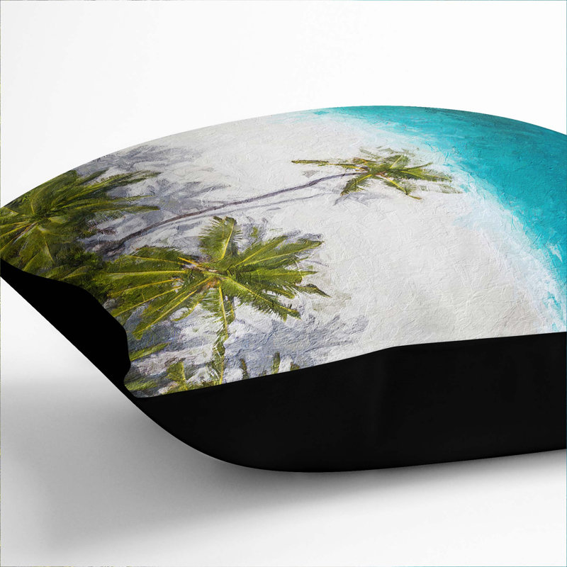 Square Throw Cushion, 40cm H x 40cm W x 15cm D, Black