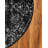 Round Anneliesse Ikat Onyx Area Rug