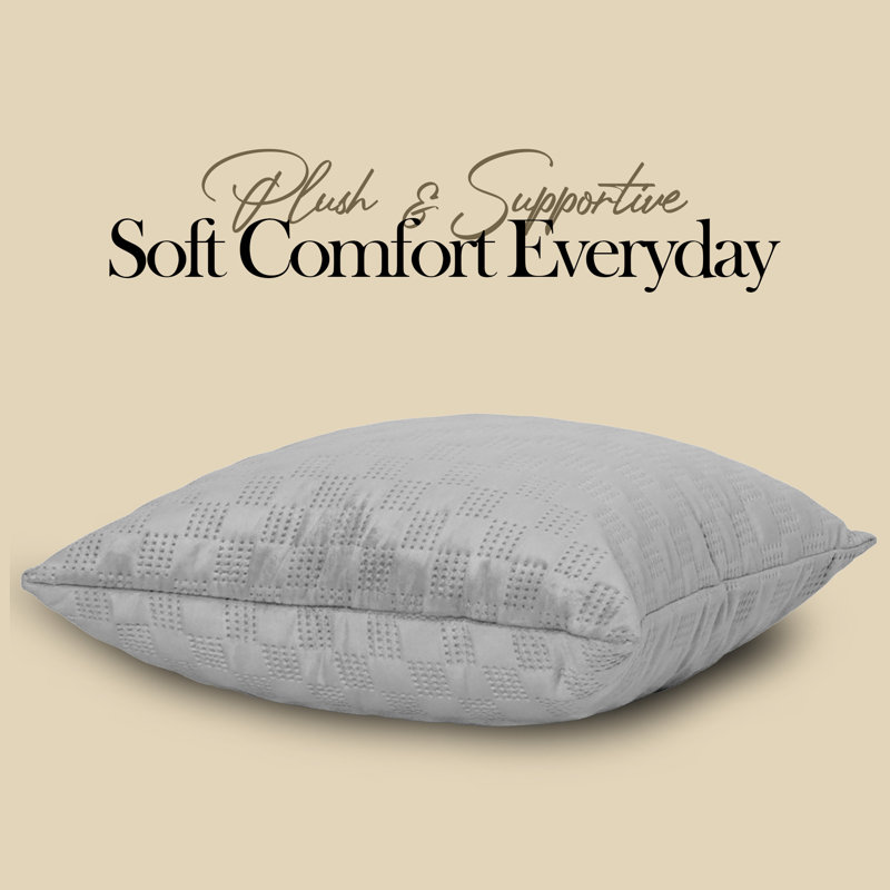 Check Pattern Velvet Cushion Covers Set of 2 – Soft Textured Scatter Pillow Covers for Sofa, Bed & Living Room , Silver