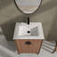 Meuble-lavabo moderne avec lavabo supérieur simple et 2 portes à fermeture douce