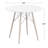 Akaash Round Solid Wood Base Dining Table-39111415-39111416
