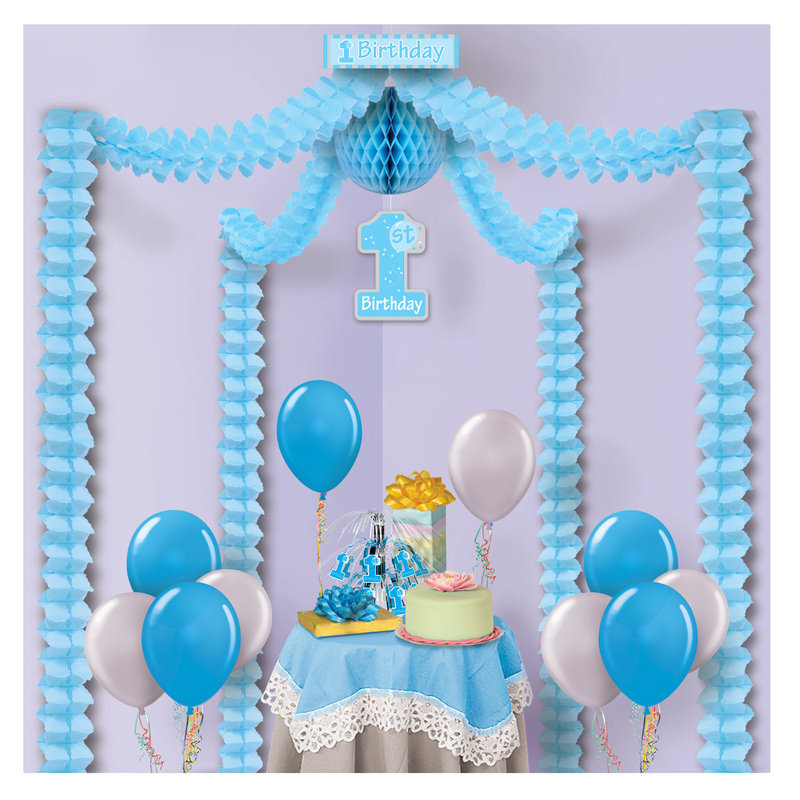 Auvent de fête d'anniversaire «1st», Bleu