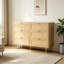 Commode d'appoint en bois avec 6 tiroirs