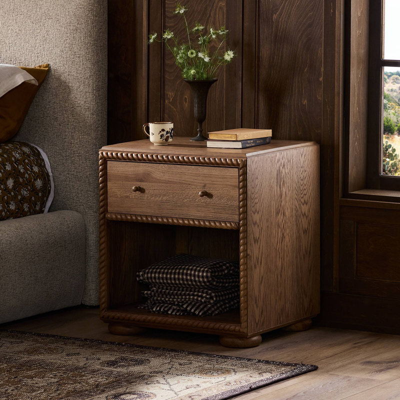 Cormack Nightstand-Warm Natural Oak