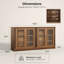 Ensemble de buffet modulaire 63,4 "avec tiroirs de rangement (ensemble de 2)-1408947781