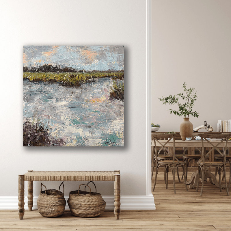 Coral Coast - Reproduction d'artiste sur toile, H 20 po x l 20 po x P 1 po, Toile tendue