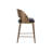 Dezirae Counter Stool - Antique Brass - Charcoal Black Leather-106888459-106888456