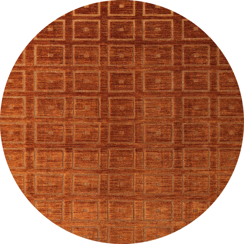 Tapis abstrait moderne 4486, Rond 7 pi